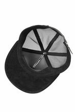 Load image into Gallery viewer, ISAMU KATAYAMA BACKLASH KANGAROO SUEDE MESH CAP (BLACK)