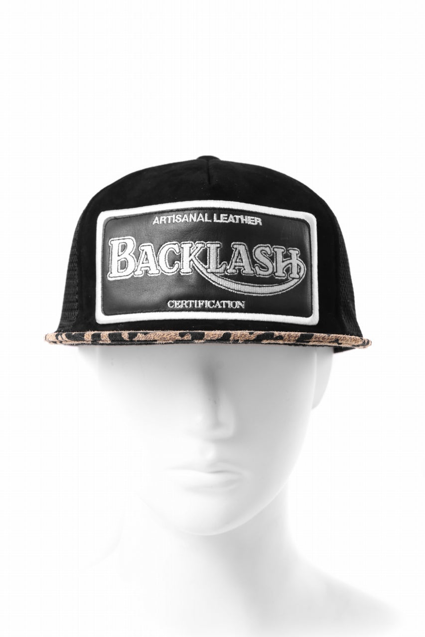 Load image into Gallery viewer, ISAMU KATAYAMA BACKLASH KANGAROO SUEDE MESH CAP (LEOPARD)