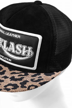 Load image into Gallery viewer, ISAMU KATAYAMA BACKLASH KANGAROO SUEDE MESH CAP (LEOPARD)