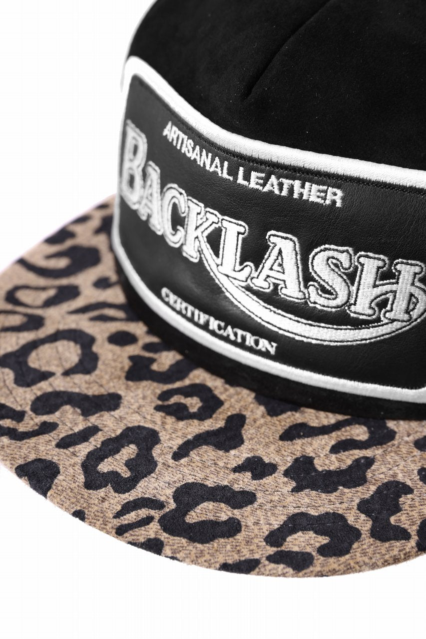 Load image into Gallery viewer, ISAMU KATAYAMA BACKLASH KANGAROO SUEDE MESH CAP (LEOPARD)
