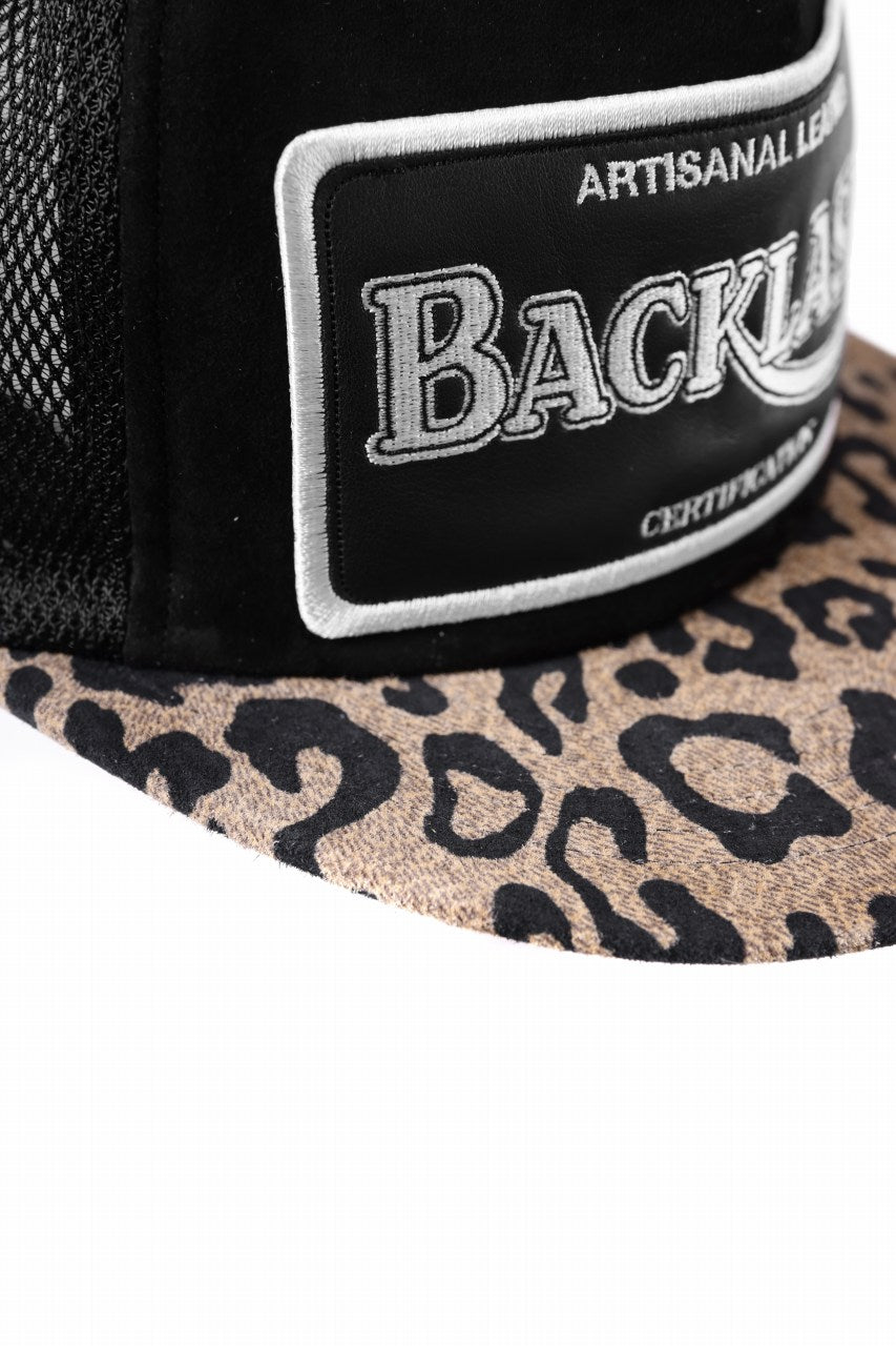 Load image into Gallery viewer, ISAMU KATAYAMA BACKLASH KANGAROO SUEDE MESH CAP (LEOPARD)