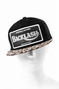 Load image into Gallery viewer, ISAMU KATAYAMA BACKLASH KANGAROO SUEDE MESH CAP (LEOPARD)
