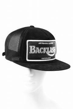 Load image into Gallery viewer, ISAMU KATAYAMA BACKLASH KANGAROO SUEDE MESH CAP (BLACK)