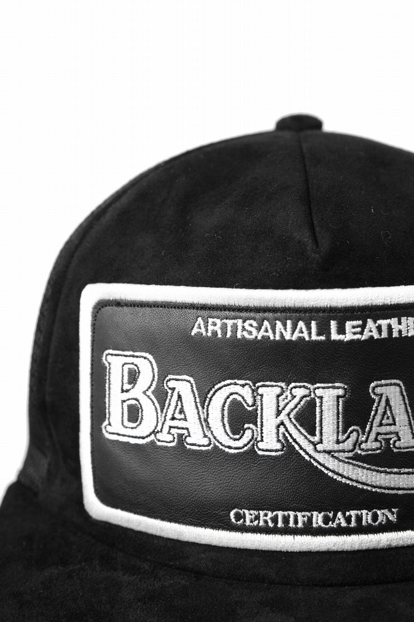 Load image into Gallery viewer, ISAMU KATAYAMA BACKLASH KANGAROO SUEDE MESH CAP (BLACK)