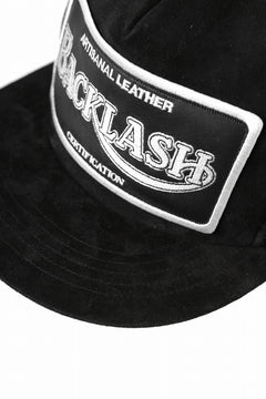 Load image into Gallery viewer, ISAMU KATAYAMA BACKLASH KANGAROO SUEDE MESH CAP (BLACK)