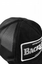 Load image into Gallery viewer, ISAMU KATAYAMA BACKLASH KANGAROO SUEDE MESH CAP (BLACK)