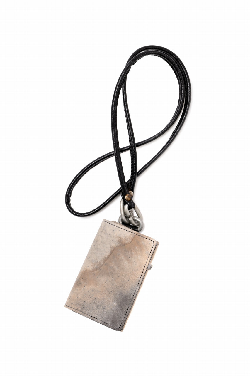 画像をギャラリービューアに読み込む, ierib smart folding neck wallet / Marble Cordovan (GREY-A)