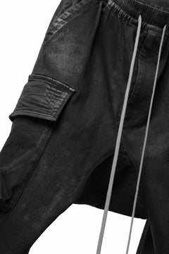 Load image into Gallery viewer, A.F ARTEFACT CARGO SAROUEL SKINNY PANTS / STRETCH COTTON DENIM (BLACK)