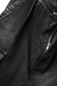 Load image into Gallery viewer, A.F ARTEFACT CARGO SAROUEL SKINNY PANTS / STRETCH COTTON DENIM (BLACK)