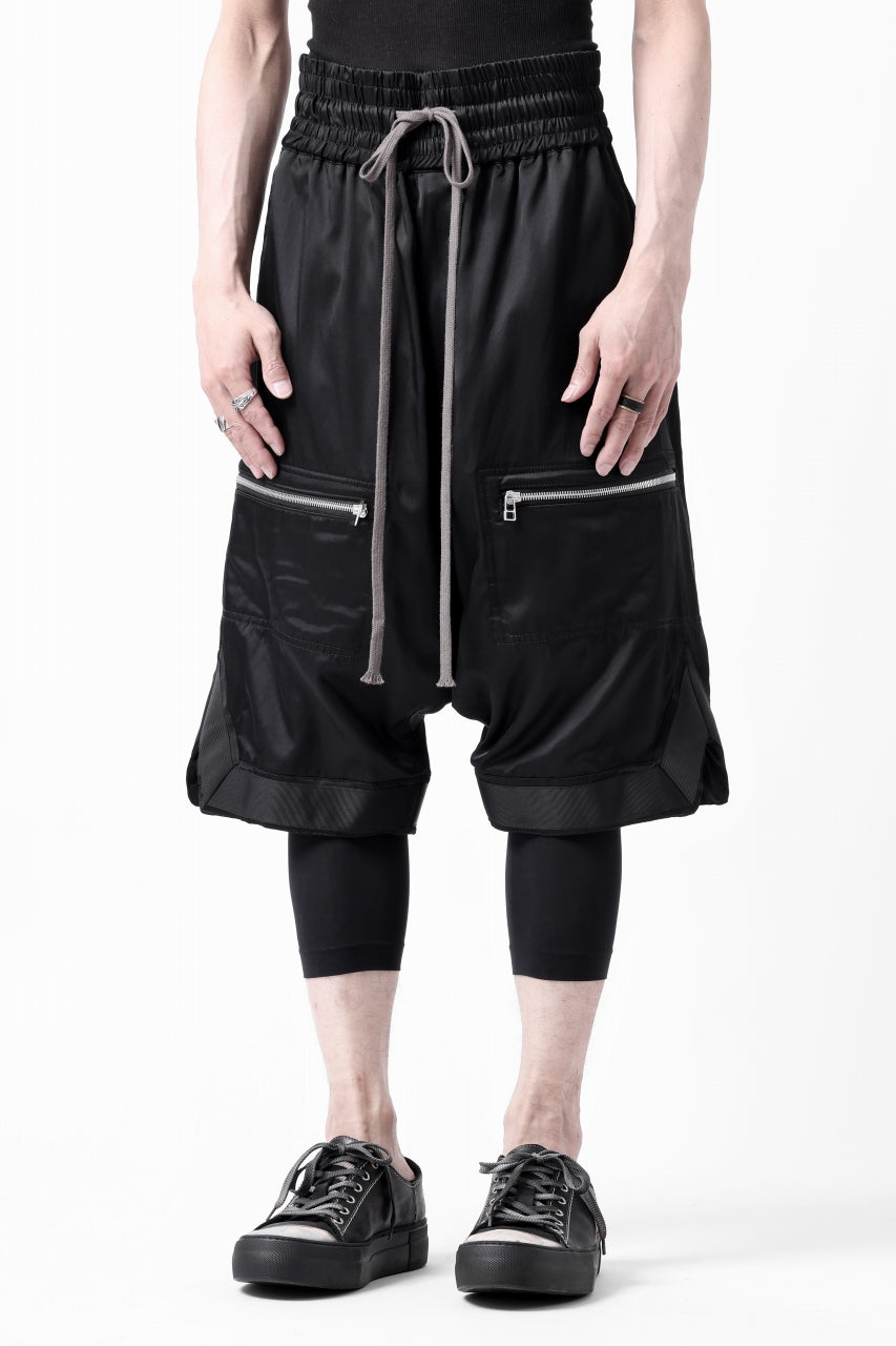 Load image into Gallery viewer, A.F ARTEFACT SAROUEL SHORT PANTS / LUXURY FABRIC (BLACK)