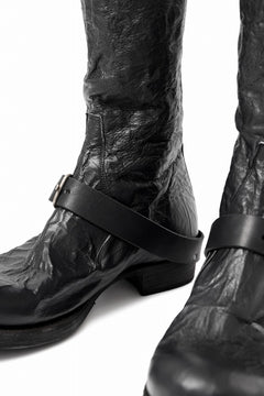 画像をギャラリービューアに読み込む, m.a+ goodyear tall buckle back zipper boots / S1C3Z/VAM (BLACK)