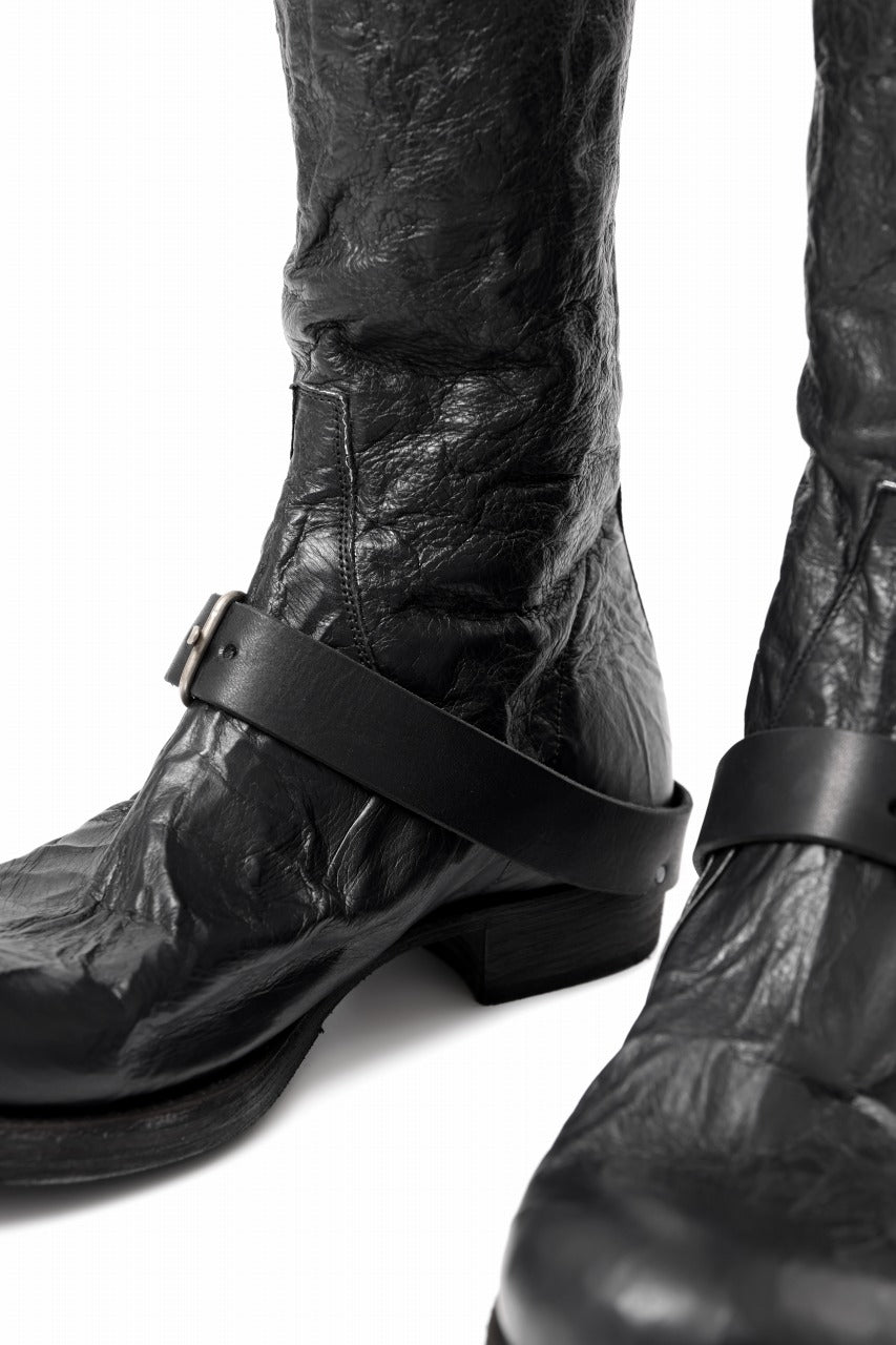 画像をギャラリービューアに読み込む, m.a+ goodyear tall buckle back zipper boots / S1C3Z/VAM (BLACK)