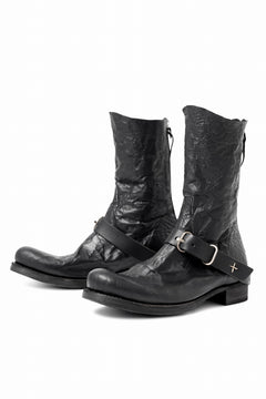 画像をギャラリービューアに読み込む, m.a+ goodyear tall buckle back zipper boots / S1C3Z/VAM (BLACK)