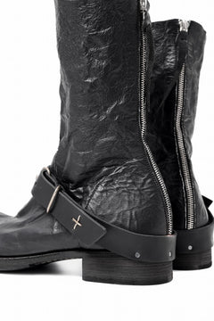 画像をギャラリービューアに読み込む, m.a+ goodyear tall buckle back zipper boots / S1C3Z/VAM (BLACK)