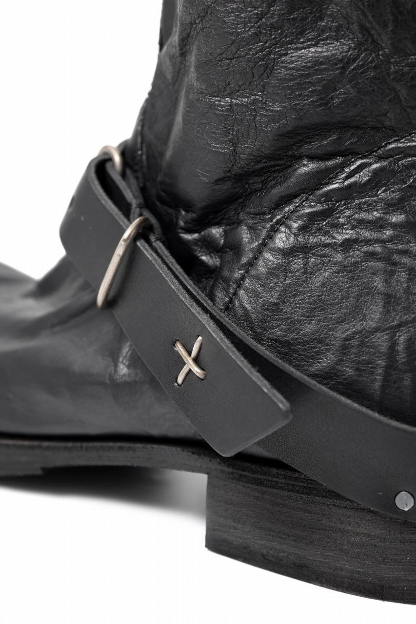 画像をギャラリービューアに読み込む, m.a+ goodyear tall buckle back zipper boots / S1C3Z/VAM (BLACK)
