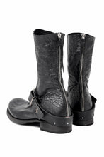 画像をギャラリービューアに読み込む, m.a+ goodyear tall buckle back zipper boots / S1C3Z/VAM (BLACK)