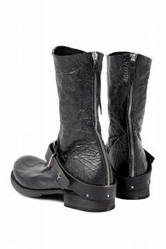 画像をギャラリービューアに読み込む, m.a+ goodyear tall buckle back zipper boots / S1C3Z/VAM (BLACK)