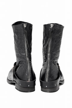 画像をギャラリービューアに読み込む, m.a+ goodyear tall buckle back zipper boots / S1C3Z/VAM (BLACK)