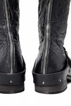 画像をギャラリービューアに読み込む, m.a+ goodyear tall buckle back zipper boots / S1C3Z/VAM (BLACK)