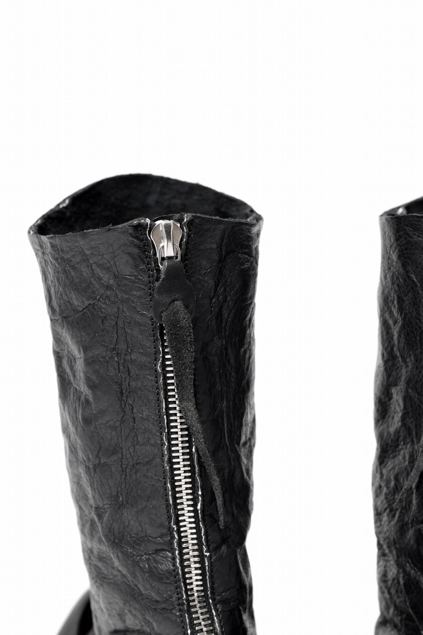 画像をギャラリービューアに読み込む, m.a+ goodyear tall buckle back zipper boots / S1C3Z/VAM (BLACK)