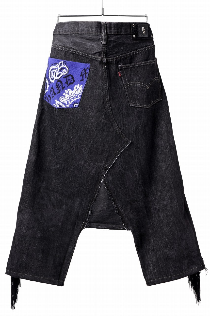 画像をギャラリービューアに読み込む, MASSIMO SABBADIN Re;BUILD "Levi's" DYEING LOWCLOTCH PANTS (black)