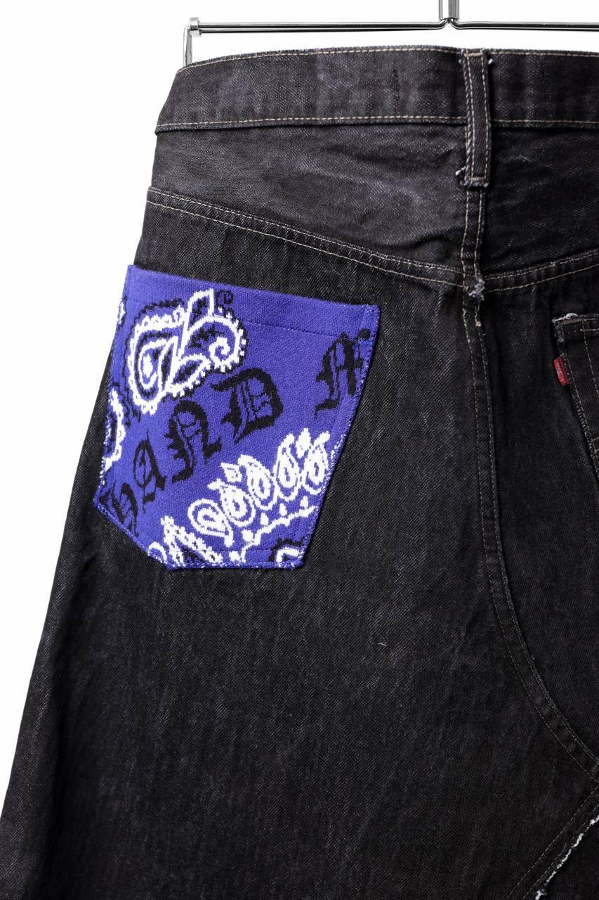 画像をギャラリービューアに読み込む, MASSIMO SABBADIN Re;BUILD "Levi's" DYEING LOWCLOTCH PANTS (black)