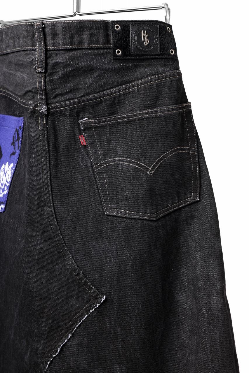 画像をギャラリービューアに読み込む, MASSIMO SABBADIN Re;BUILD "Levi's" DYEING LOWCLOTCH PANTS (black)