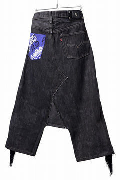 画像をギャラリービューアに読み込む, MASSIMO SABBADIN Re;BUILD "Levi's" DYEING LOWCLOTCH PANTS (black)