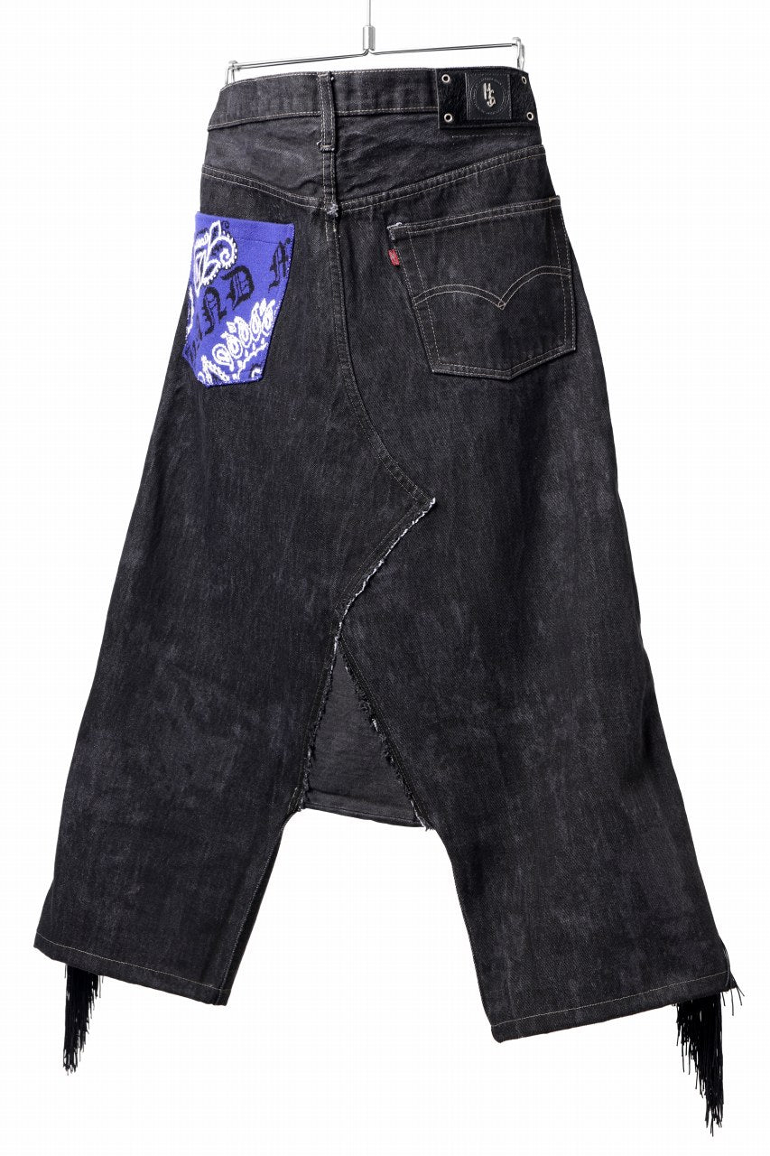 画像をギャラリービューアに読み込む, MASSIMO SABBADIN Re;BUILD "Levi's" DYEING LOWCLOTCH PANTS (black)