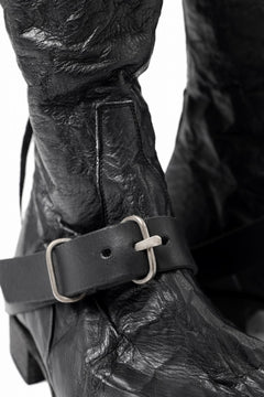 画像をギャラリービューアに読み込む, m.a+ goodyear tall buckle back zipper boots / S1C3Z/VAM (BLACK)