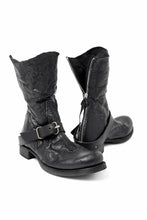 画像をギャラリービューアに読み込む, m.a+ goodyear tall buckle back zipper boots / S1C3Z/VAM (BLACK)