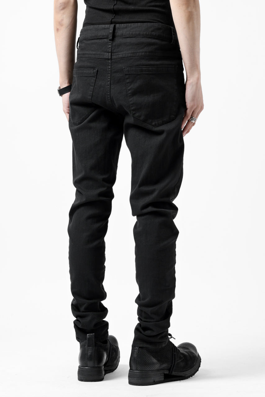 画像をギャラリービューアに読み込む, daub DYEING ERGONOMIC SLIM PANTS / L.TWILL (BLACK)