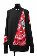 画像をギャラリービューアに読み込む, MASSIMO SABBADIN TOPS wt. CRAZY-PANEL BANDANA APP. (bk red)