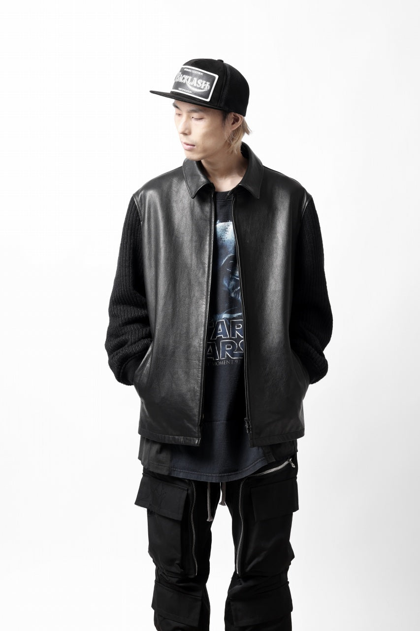 Load image into Gallery viewer, ISAMU KATAYAMA BACKLASH KANGAROO SUEDE MESH CAP (BLACK)