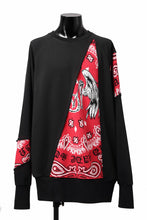 画像をギャラリービューアに読み込む, MASSIMO SABBADIN TOPS wt. CRAZY-PANEL BANDANA APP. (bk red)