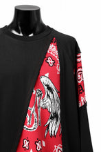 画像をギャラリービューアに読み込む, MASSIMO SABBADIN TOPS wt. CRAZY-PANEL BANDANA APP. (bk red)