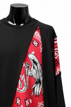 画像をギャラリービューアに読み込む, MASSIMO SABBADIN TOPS wt. CRAZY-PANEL BANDANA APP. (bk red)