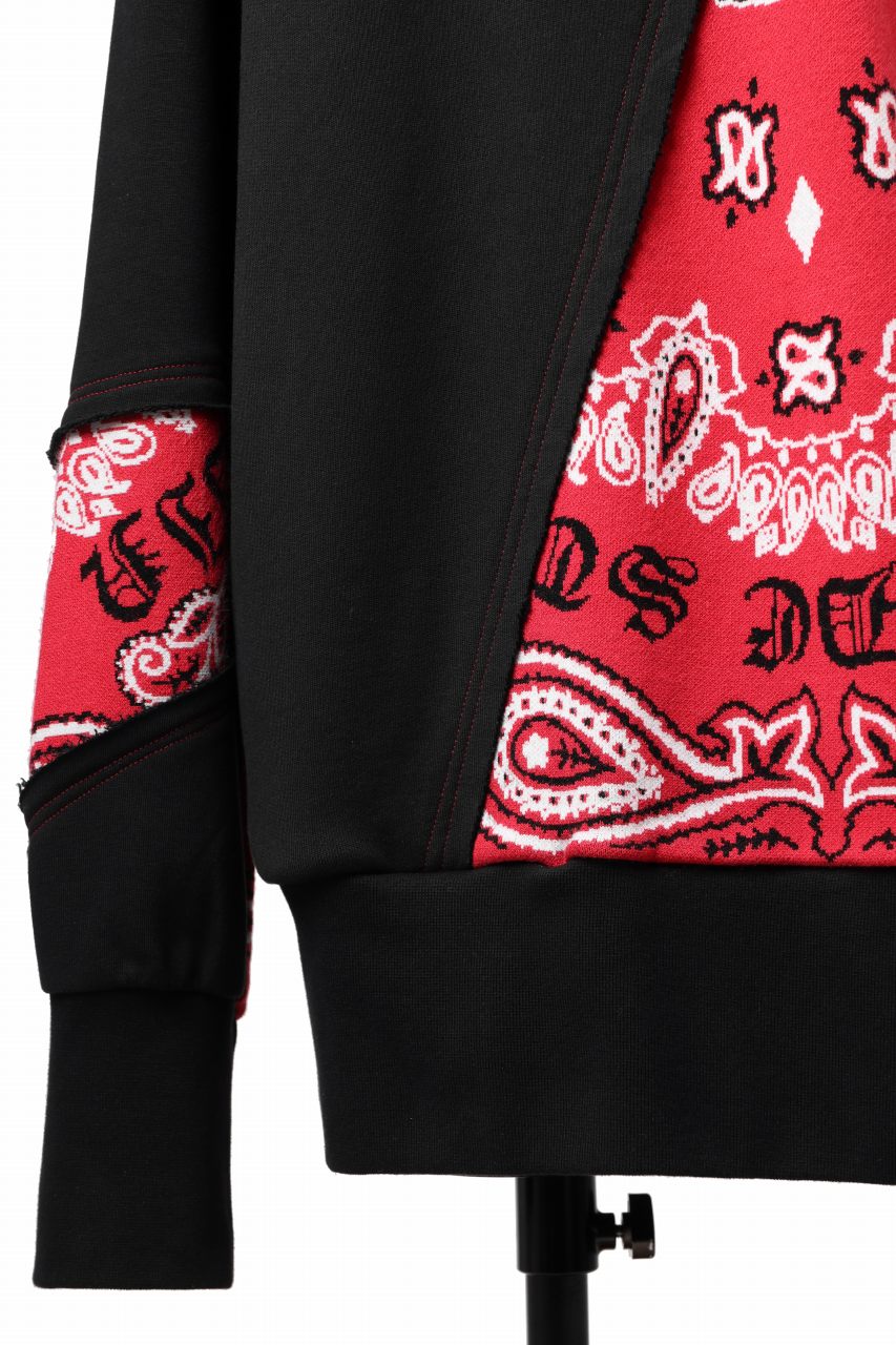 画像をギャラリービューアに読み込む, MASSIMO SABBADIN TOPS wt. CRAZY-PANEL BANDANA APP. (bk red)