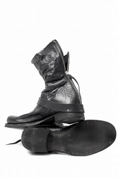 画像をギャラリービューアに読み込む, m.a+ goodyear tall buckle back zipper boots / S1C3Z/VAM (BLACK)