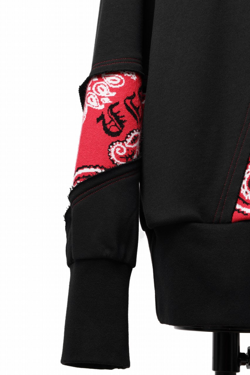 画像をギャラリービューアに読み込む, MASSIMO SABBADIN TOPS wt. CRAZY-PANEL BANDANA APP. (bk red)