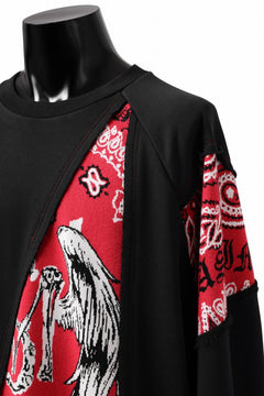 画像をギャラリービューアに読み込む, MASSIMO SABBADIN TOPS wt. CRAZY-PANEL BANDANA APP. (bk red)