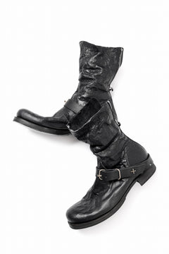 画像をギャラリービューアに読み込む, m.a+ goodyear tall buckle back zipper boots / S1C3Z/VAM (BLACK)