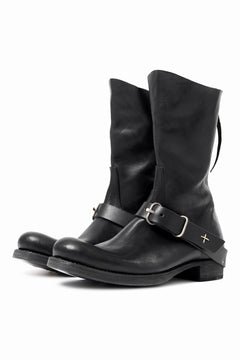 画像をギャラリービューアに読み込む, m.a+ goodyear tall buckle back zipper boots / S1C3Z/CU1,5 (BLACK)
