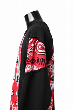 画像をギャラリービューアに読み込む, MASSIMO SABBADIN TOPS wt. CRAZY-PANEL BANDANA APP. (bk red)