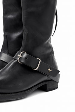 画像をギャラリービューアに読み込む, m.a+ goodyear tall buckle back zipper boots / S1C3Z/CU1,5 (BLACK)