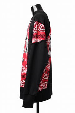 画像をギャラリービューアに読み込む, MASSIMO SABBADIN TOPS wt. CRAZY-PANEL BANDANA APP. (bk red)