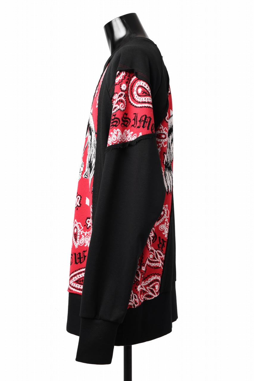 画像をギャラリービューアに読み込む, MASSIMO SABBADIN TOPS wt. CRAZY-PANEL BANDANA APP. (bk red)