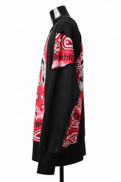 画像をギャラリービューアに読み込む, MASSIMO SABBADIN TOPS wt. CRAZY-PANEL BANDANA APP. (bk red)