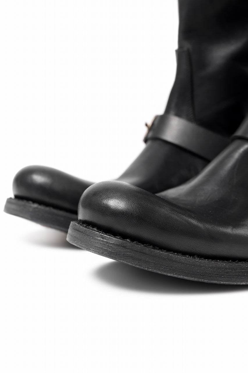 画像をギャラリービューアに読み込む, m.a+ goodyear tall buckle back zipper boots / S1C3Z/CU1,5 (BLACK)