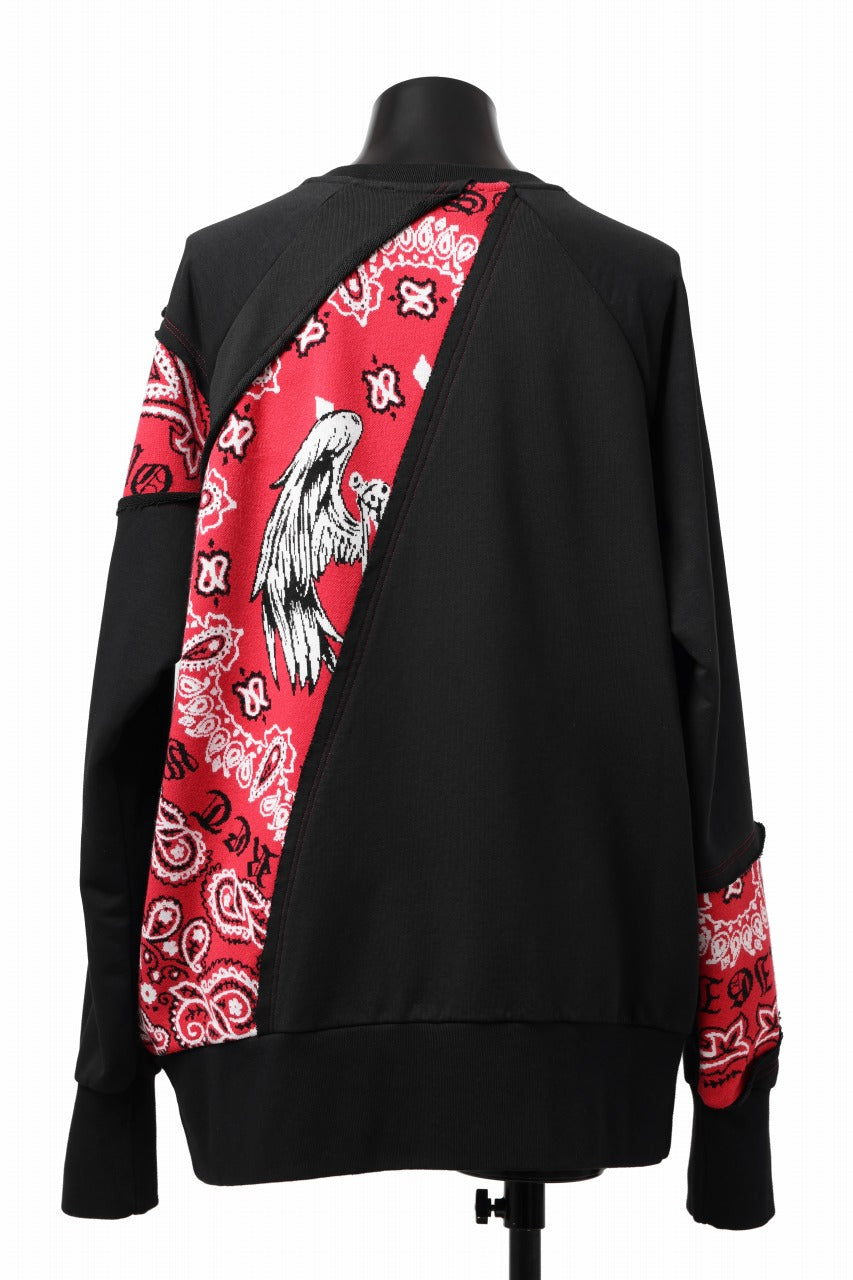 画像をギャラリービューアに読み込む, MASSIMO SABBADIN TOPS wt. CRAZY-PANEL BANDANA APP. (bk red)